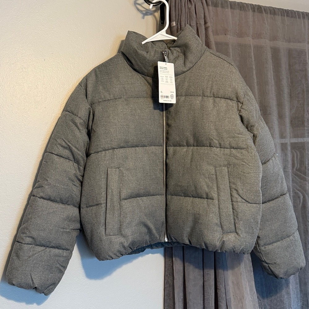 NWT Athleta Halo Flannel puffer jacket - Picture 5 of 6
